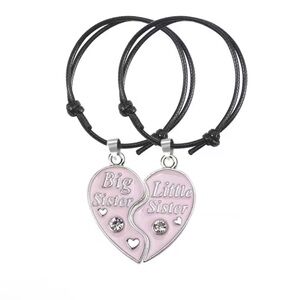 Big Sister Little Sister Heart Bracelets
